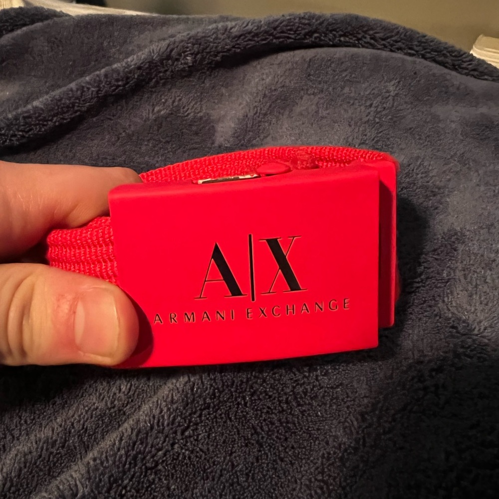 Armani Exchange Red belt